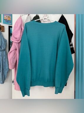 EPIC teal vintage crewneck sweatshirt super soft and comfy